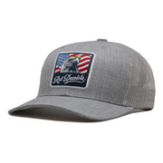 Rut Daniels God Bless America Eagle Flag Didnt Go 20 Grey Meshback Hat